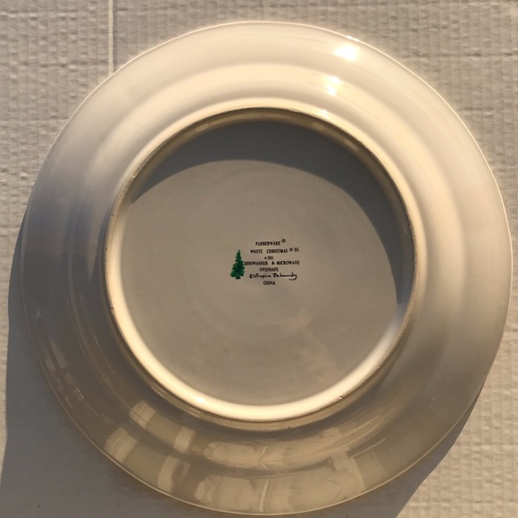 Farberware “White Christmas” Chop Plate/Round Platter 1995 - Picture 2 of 5